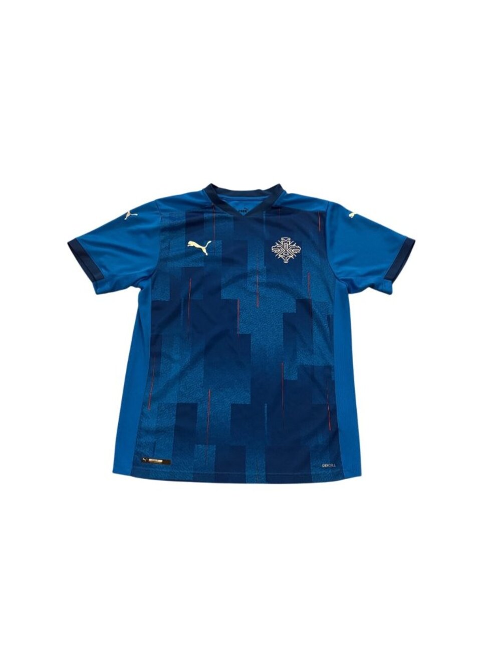 Puma 2020 Iceland National Football Team Home Kit Soccer Jersey Men's Medium